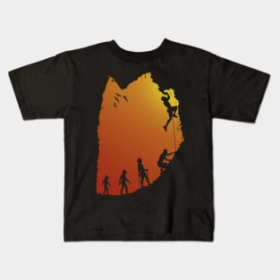 climbing evolution Kids T-Shirt